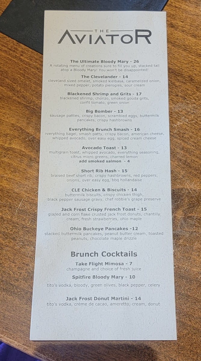 Menu The Aviator Pub & Restaurant-10