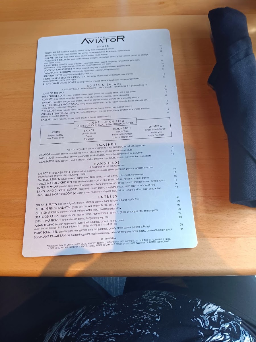 Menu The Aviator Pub & Restaurant-7